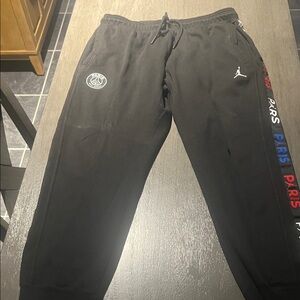 Jordan Black Paris Sweatpants with Logo